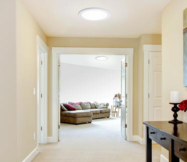 Two Natural Light tubular skylights installed in home thumb