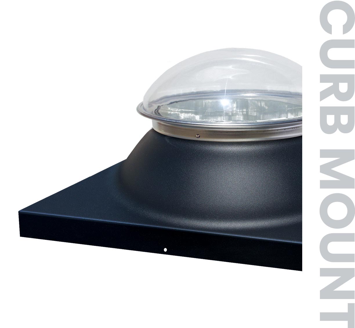 Natural Light curb mount tubular skylight dome and flashing